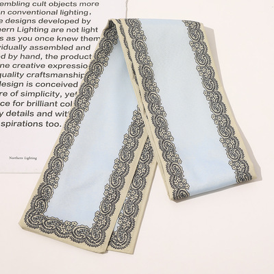 Silk Tie Woven - เกาหลีผ้าพันคอผ้าพันคอผ้าไหม,Tie ผม,Polka Dot ผ้าพันคอ,กระเป๋า Tie,Hairband,ภาษาฝรั่งเศสคำเรียวผ้าไหมผ้าพันคอ