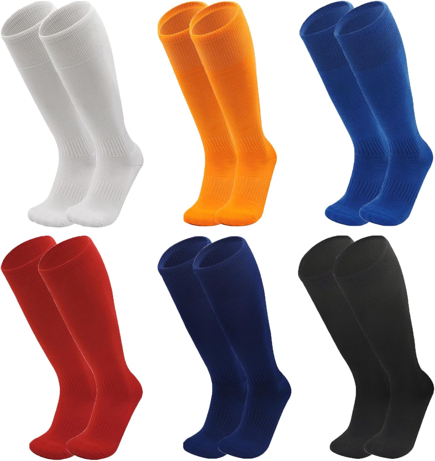 Sock Garter Men - 1 คู่ถุงเท้าฟุตบอลผ้าฝ้ายสูงถึงเข่า EU32-45, ถุงเท้ากีฬาฟุตบอลระบายอากาศได้สำหรับผู้ใหญ่เด็กบาสเกตบอลเบสบอล