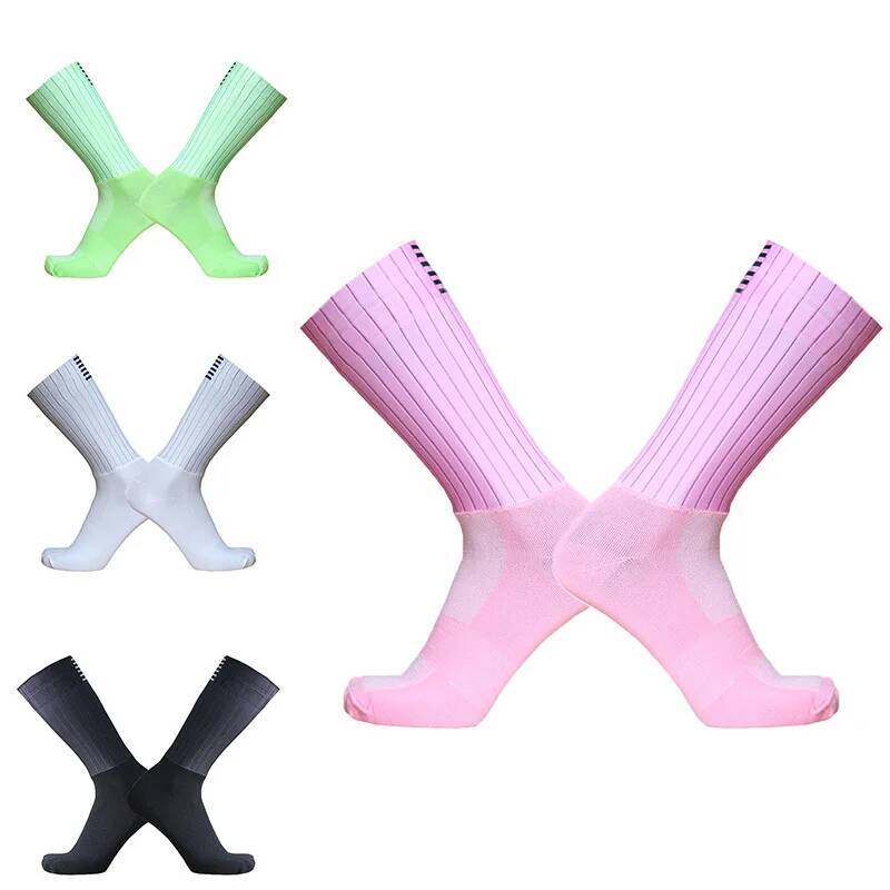 Sock Garter Men - ถุงเท้ากีฬาไร้ตะเข็บ Slip Team Anti Socks สำหรับปั่นจักรยาน