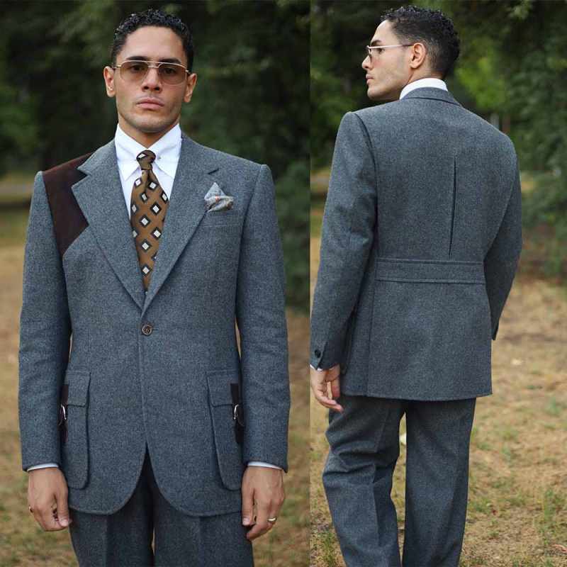 ชุดสูทผู้ชายสุดหรู 2 ชิ้น เสื้ - Elegant Formal Men'S Wear บทวิจารณ์และราคา