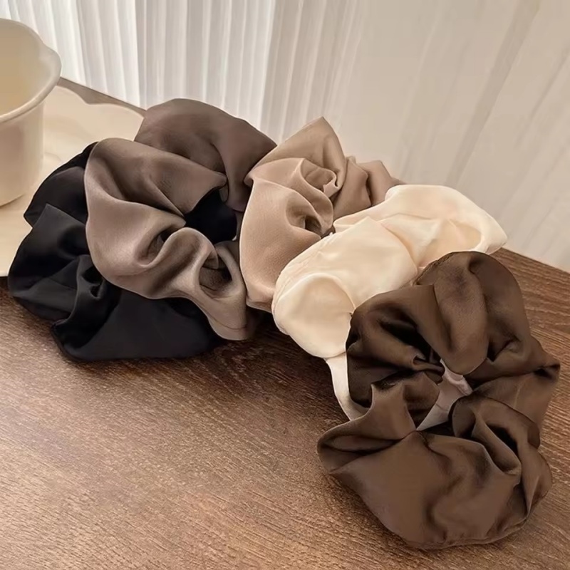 ยางรัดผมไหมแท้สไตล์เรโทร 5 ชิ้ - Silk Tie Woven บทวิจารณ์และราคา