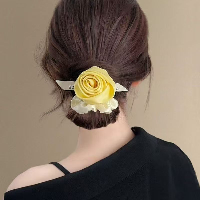 ที่คาดผมผ้าซาตินรูปดอกกุหลาบ ป - Silk Tie Woven บทวิจารณ์และราคา