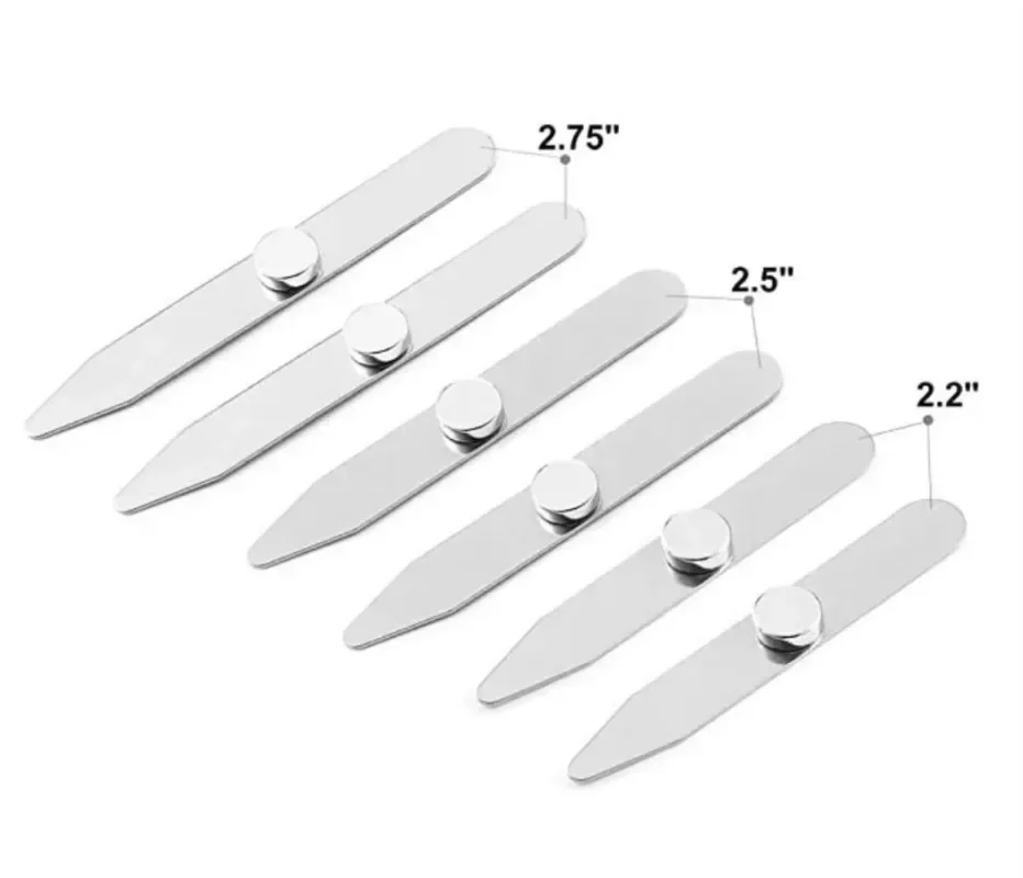 ตัวดันปกเสื้อสแตนเลส 6 ชิ้น พร - Collar Stay Metal บทวิจารณ์และราคา