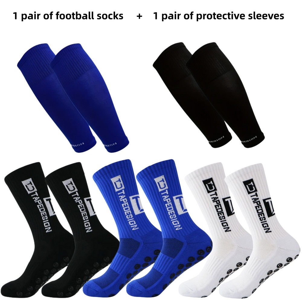 ถุงเท้าฟุตบอล 1 คู่ + ปลอกป้อง - Sock Garter Men บทวิจารณ์และราคา
