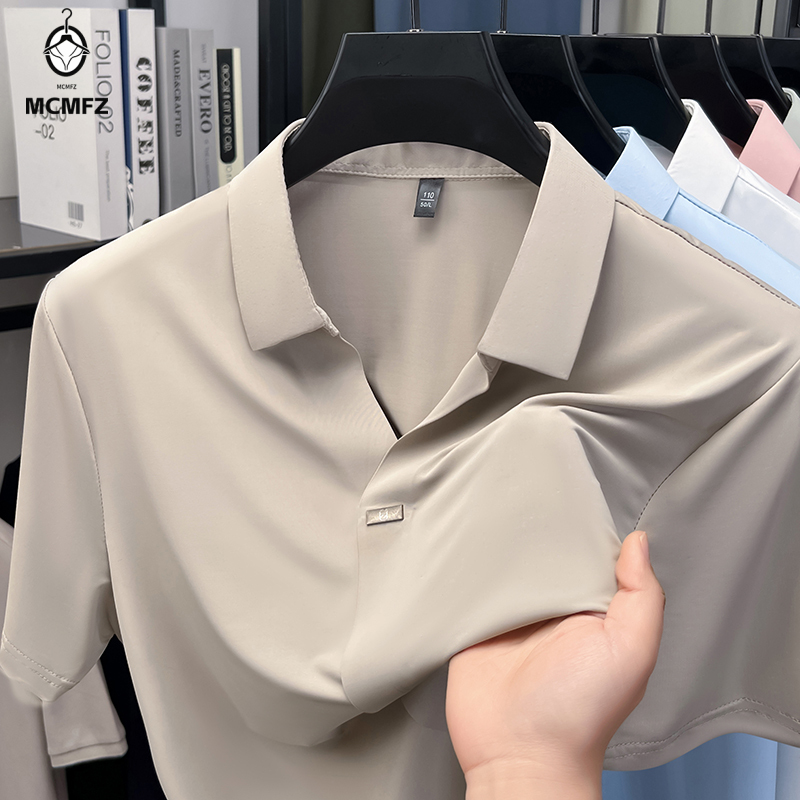 เสื้อเชิ้ตผู้ชายปกเรียบแบบซ่อน - Men'S Polo Formal Wear บทวิจารณ์และราคา