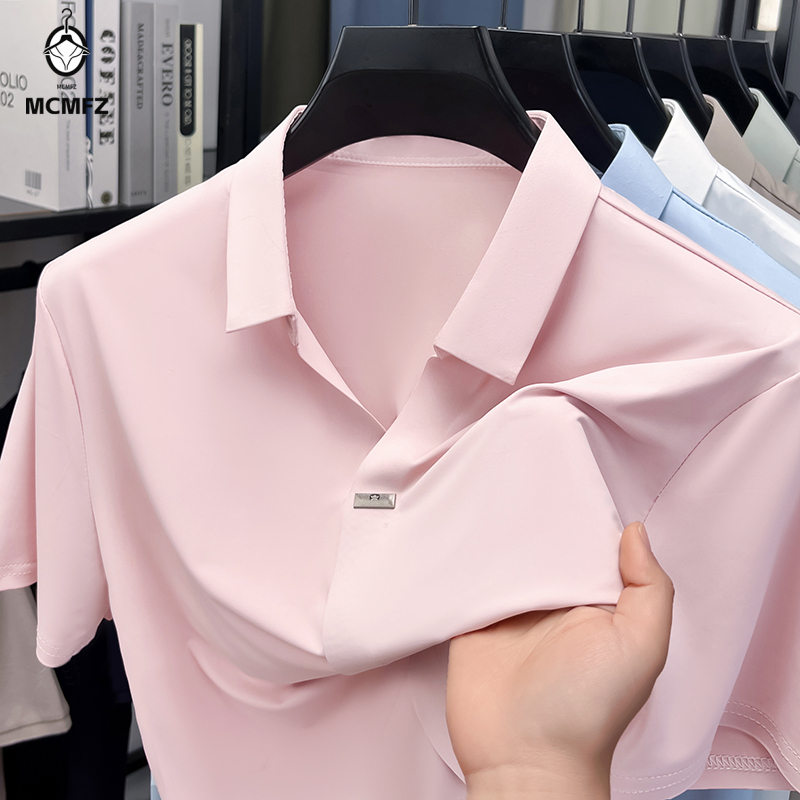 เสื้อเชิ้ตผู้ชายปกเรียบแบบซ่อน - Men'S Polo Formal Wear บทวิจารณ์และราคา