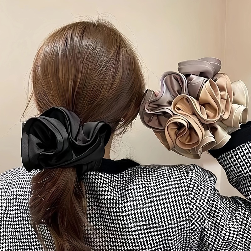 ยางรัดผมผ้าซาตินสไตล์เกาหลี โบ - Silk Tie Woven บทวิจารณ์และราคา