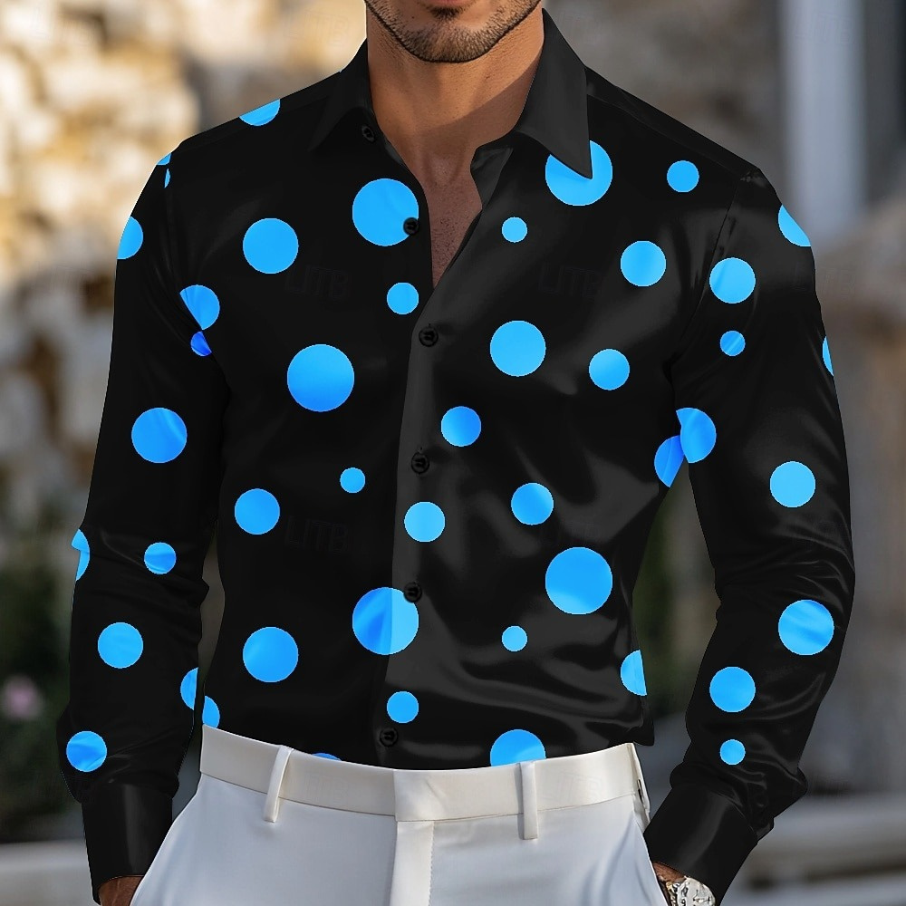 เสื้อเชิ้ตผู้ชายลายจุดเรขาคณิต - Men'S Holiday Formal Wear บทวิจารณ์และราคา