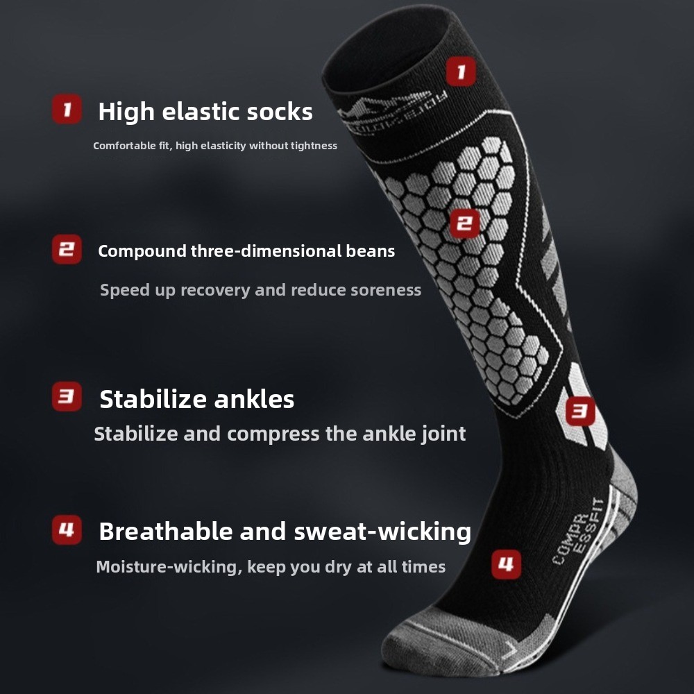 ถุงเท้าสกีแบบหนาพิเศษ ระบายอาก - Sock Garter Men บทวิจารณ์และราคา