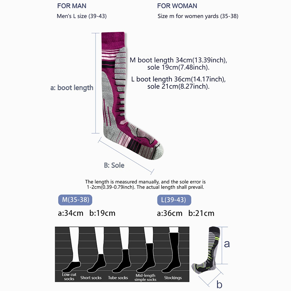 ถุงเท้าสกีขนแกะเมอริโน่ GTUBIK - Sock Garter Men บทวิจารณ์และราคา