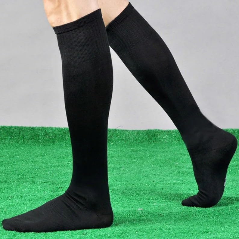 1 คู่ถุงเท้าฟุตบอลผ้าฝ้ายสูงถึ - Sock Garter Men บทวิจารณ์และราคา