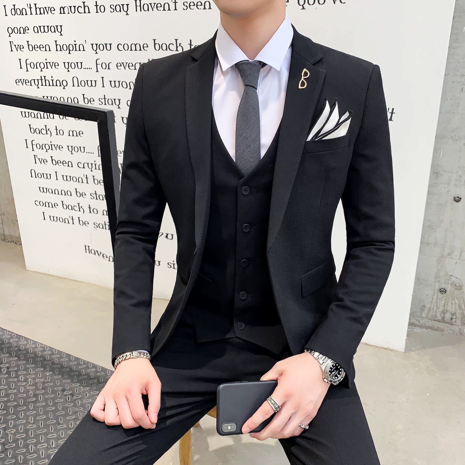 ชุดสูทสามชิ้นผู้ชายชุดทางการชุ - Men Formal Wear Options บทวิจารณ์และราคา