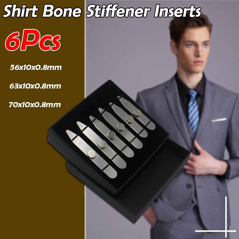 ชุดเสริมคอเสื้อสแตนเลสแบบแม่เห - Collar Stay Metal บทวิจารณ์และราคา