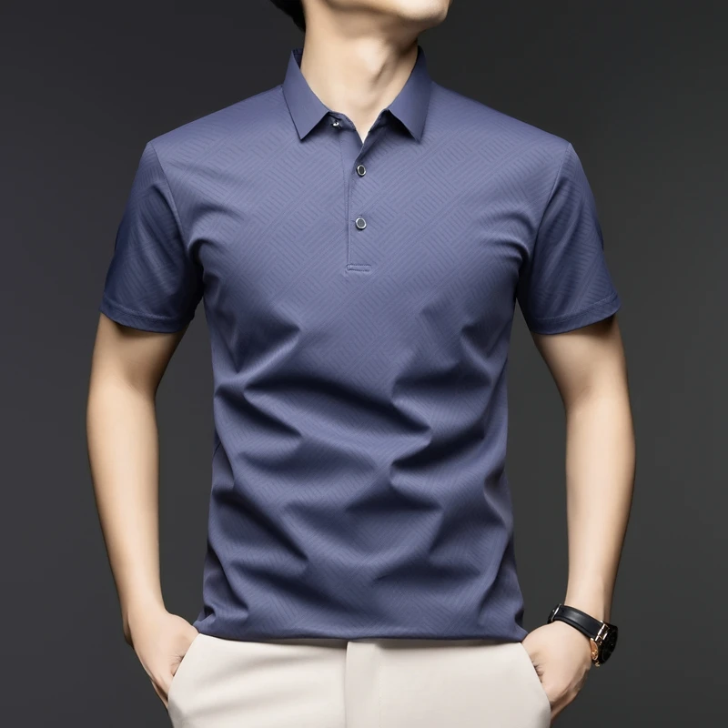 เสื้อโปโลผู้ชายลายหรูหรา แขนสั - Men'S Polo Formal Wear บทวิจารณ์และราคา